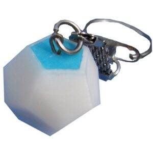 Dodécaèdre porte-clef HOEM blanc