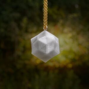 Dodé-icosaèdre 28 mm pendentif