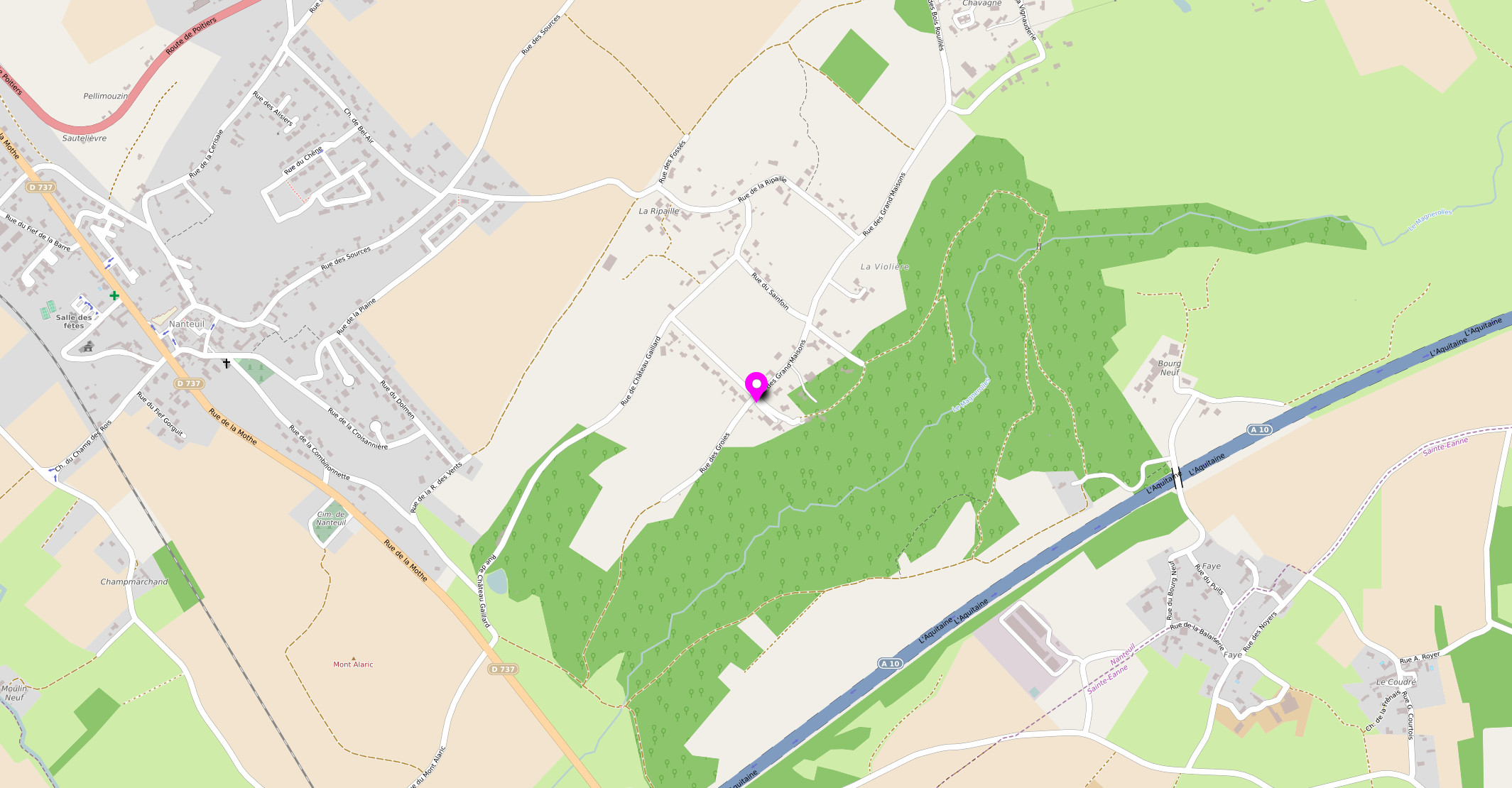 Carte cliquable, lien vers Google maps pour venir chez Isoris